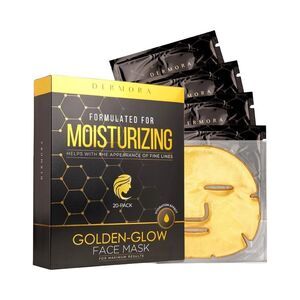 Dermora Golden-Glow Facial Mask - 20 Pack